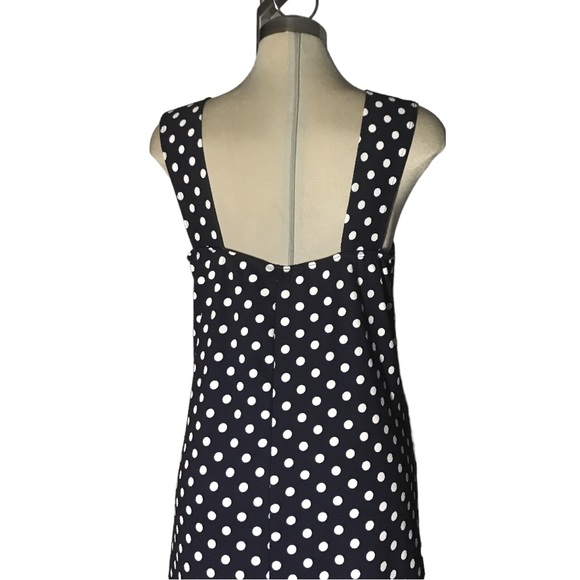 START VIXEN Design Dark Blue and White Polka Dot Dress Size 2X - Picture 9 of 15